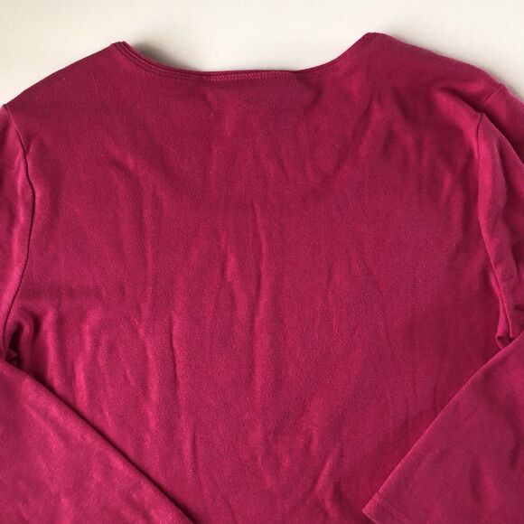Karen Scott Women’s 3/4 Sleeve Pink Tee Embellished Size Small - Picture 12 of 13